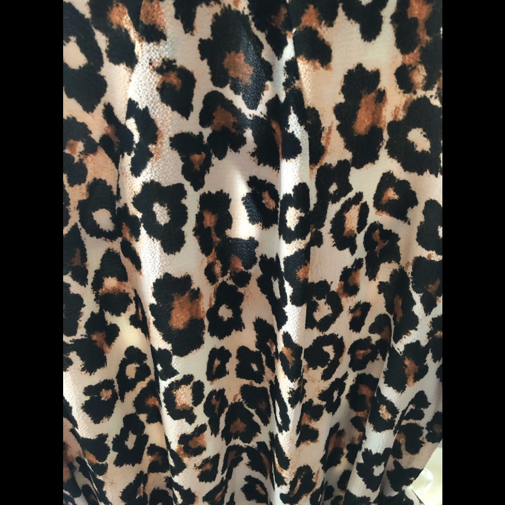 NWOT Leopard Print Lined Dress